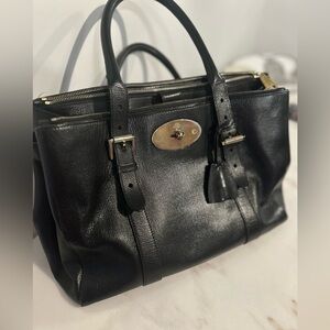 Classic Mulberry leather satchel